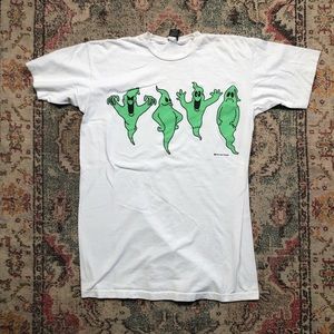 Vintage Halloween ghost sleep tee shirt